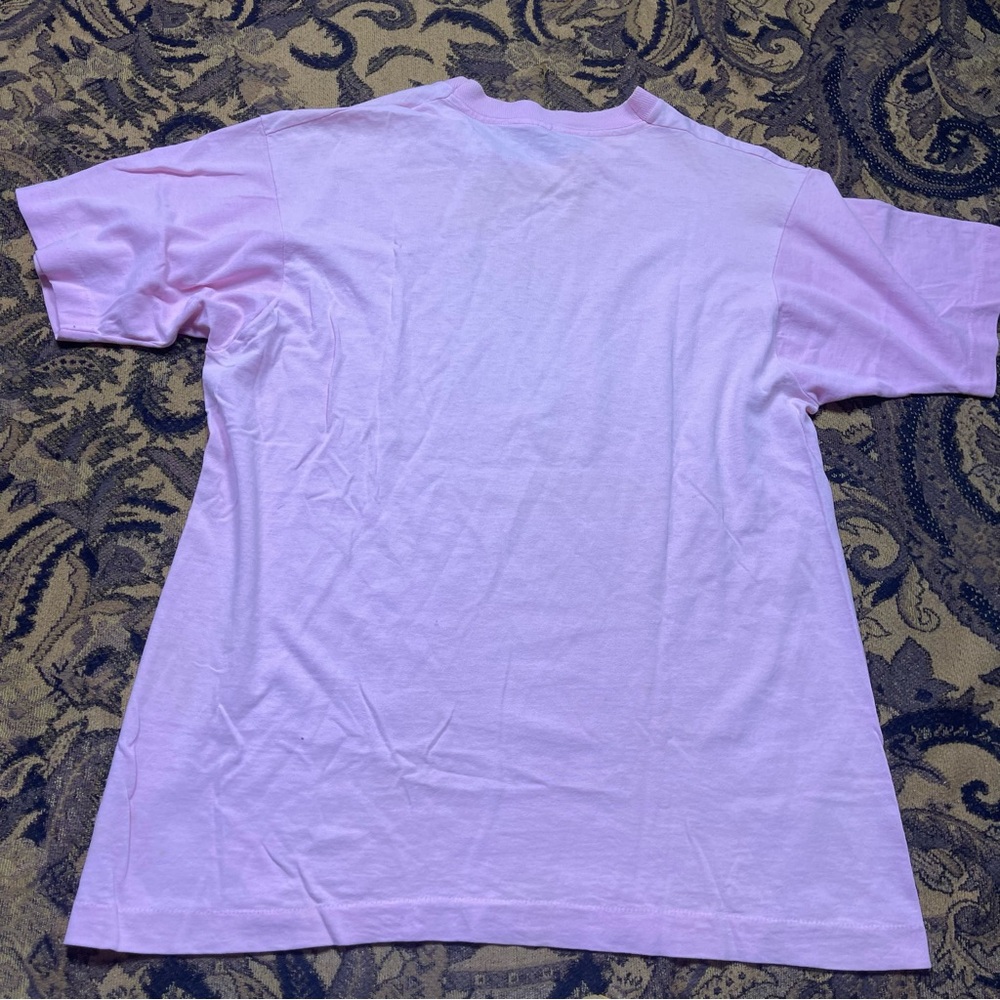 Vtg 80s Dicks Last Resort Born To Hang Funny Pink Shirt Mens Size XL San Antonio - Picture 5 of 5